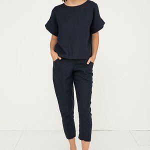 Elizabeth Suzann - Navy Linen Clyde Pants (8)